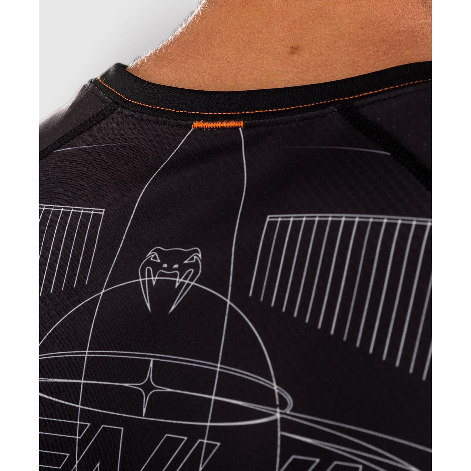VENUM Rashguard, S/S, Eclipse, black-ivory, XXL