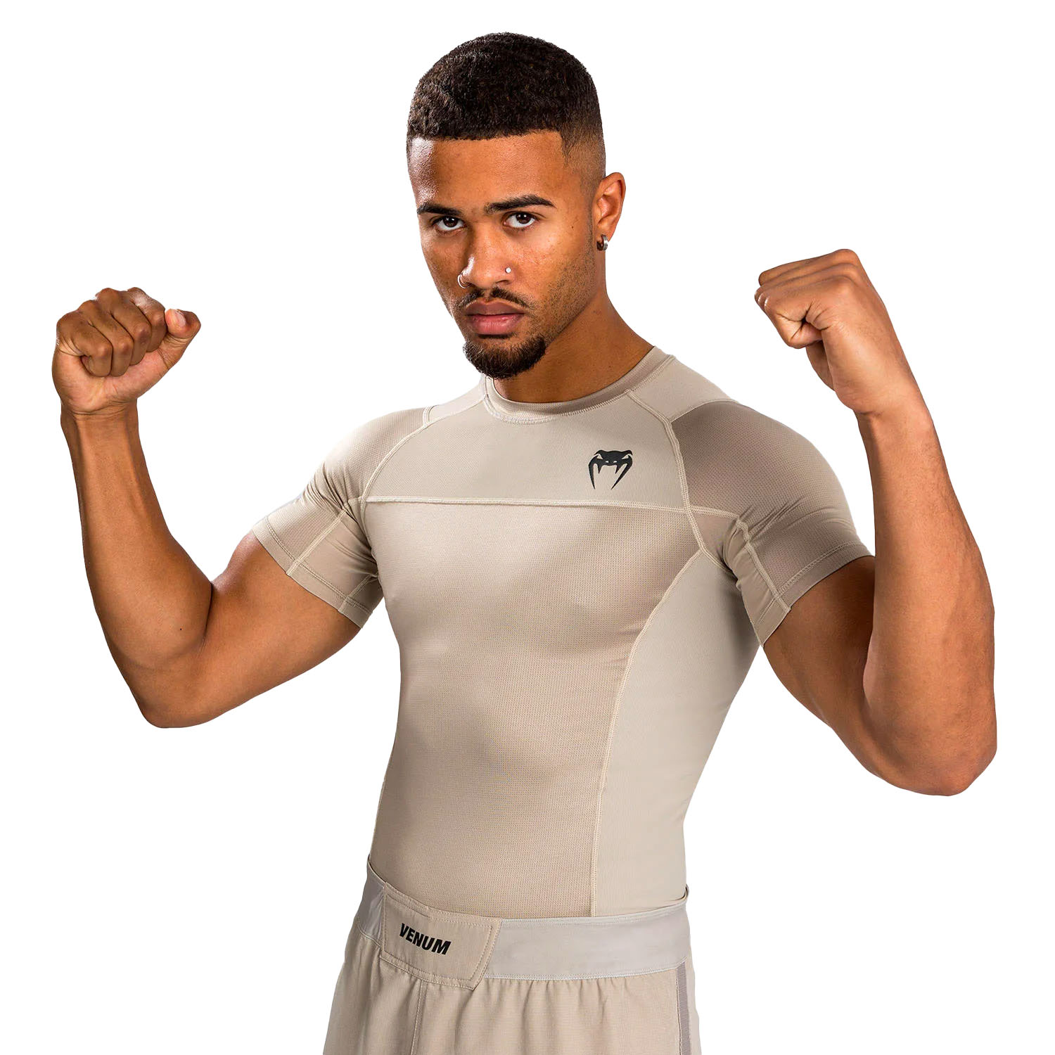 VENUM Rashguard, S/S, G-Fit Air, sand, L