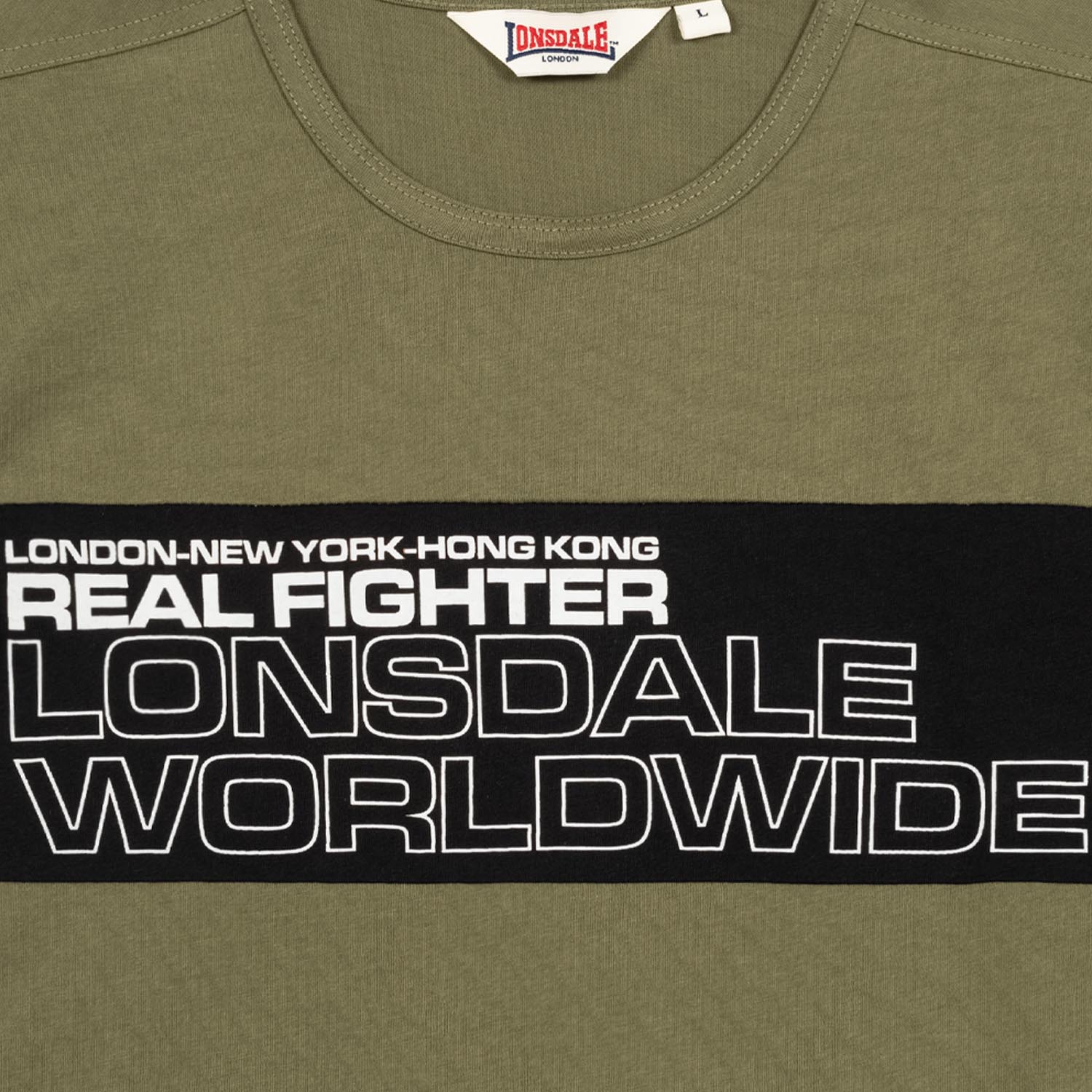Lonsdale T-Shirt, Otterston, olive, XXXL