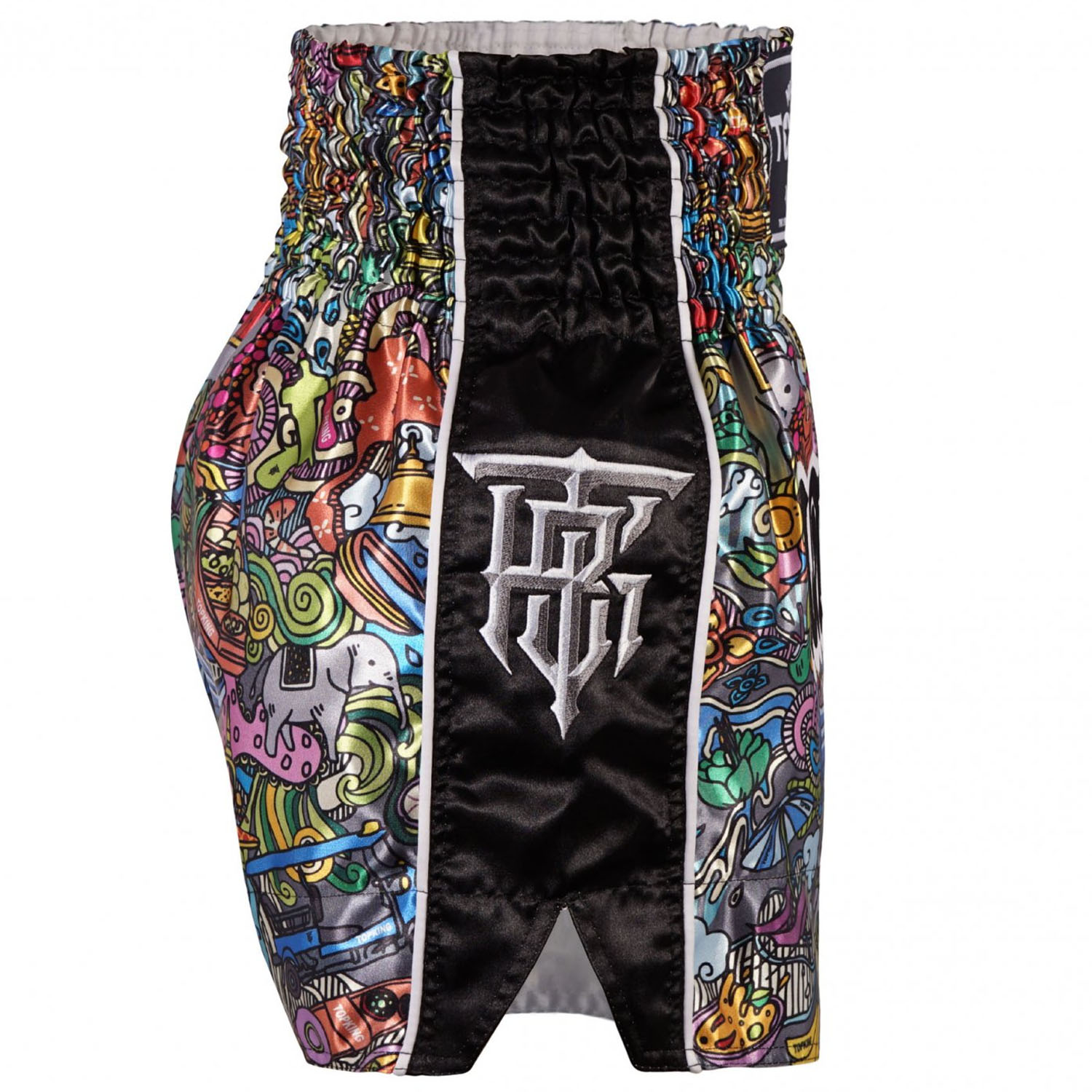TOP KING BOXING Muay Thai Shorts, TKTBS 225, black, S