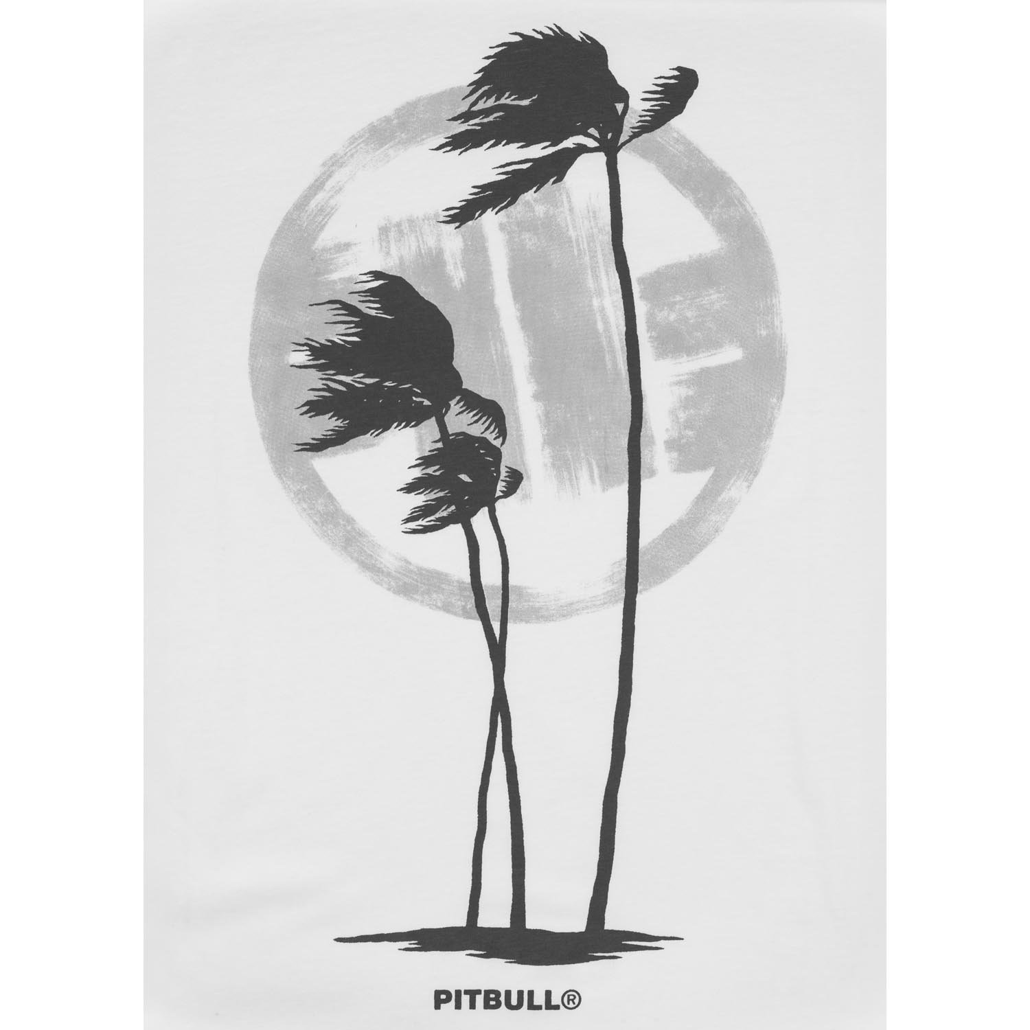Pit Bull West Coast T-Shirt, Palms, white, XXXL
