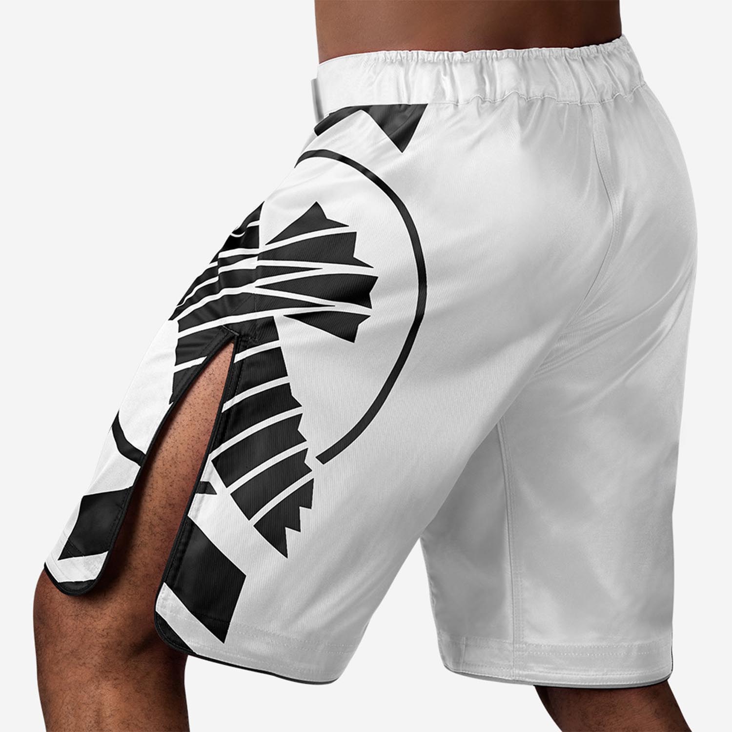 Hayabusa MMA Fight Shorts, Icon, weiß-schwarz, XXL