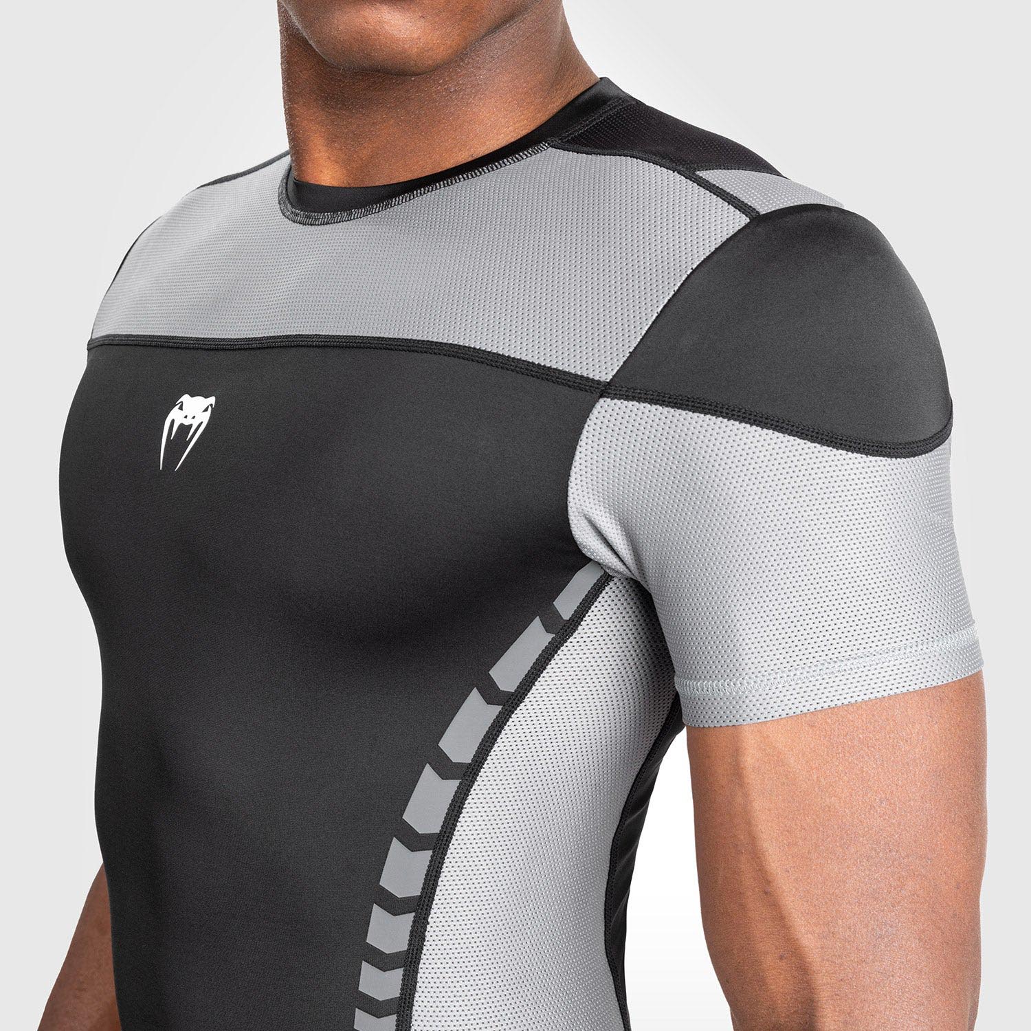 VENUM Rashguard, S/S, Tempest, schwarz-grau, M