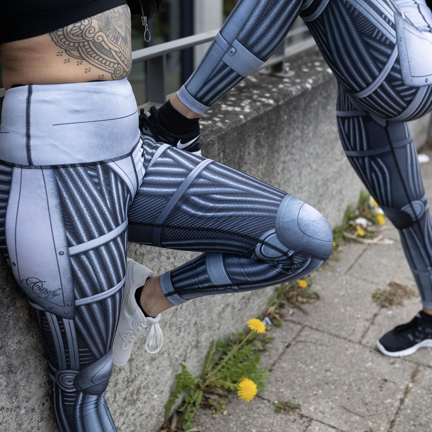 Anarchy Apparel Compression Leggings, Necronomicon, XS