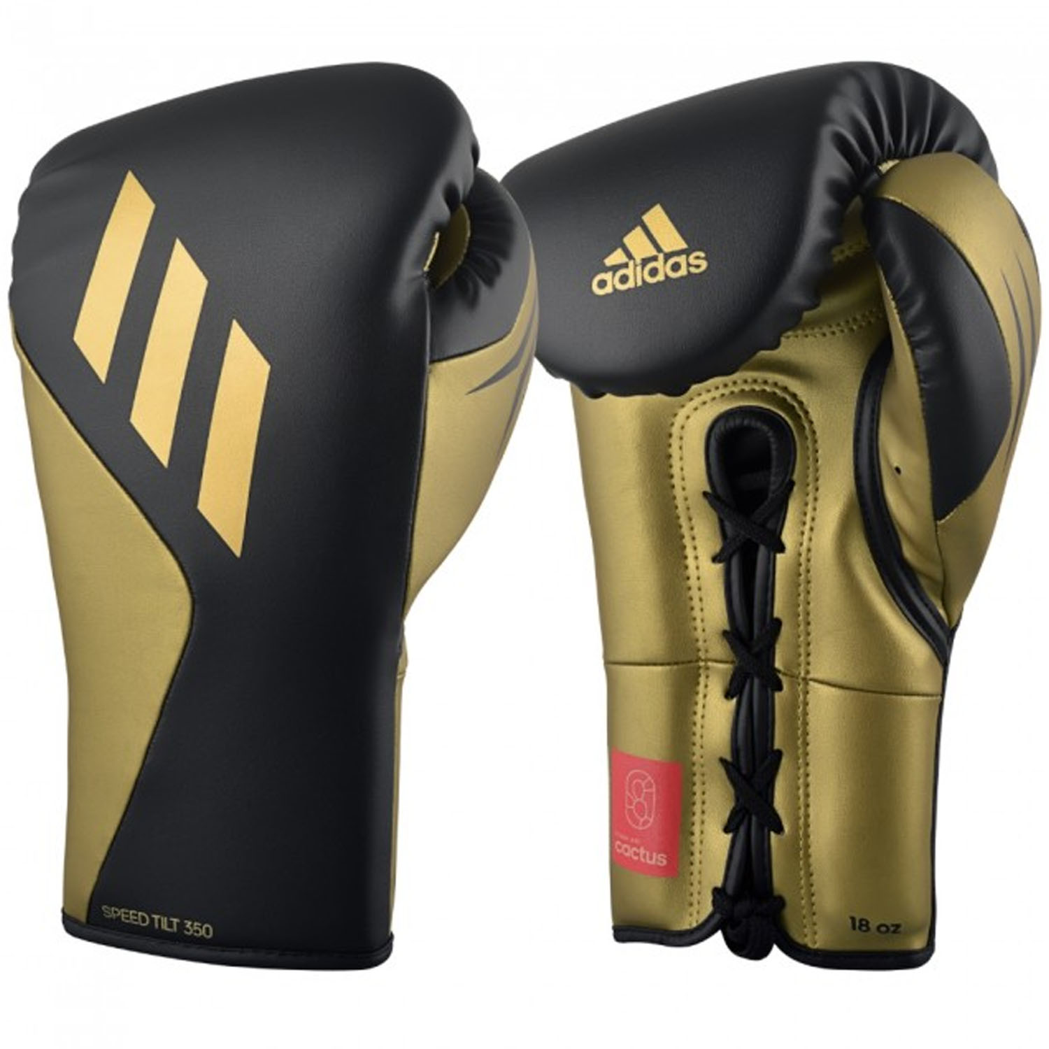 adidas Boxing Gloves, Speed Tilt 350, black-gold 10 Oz
