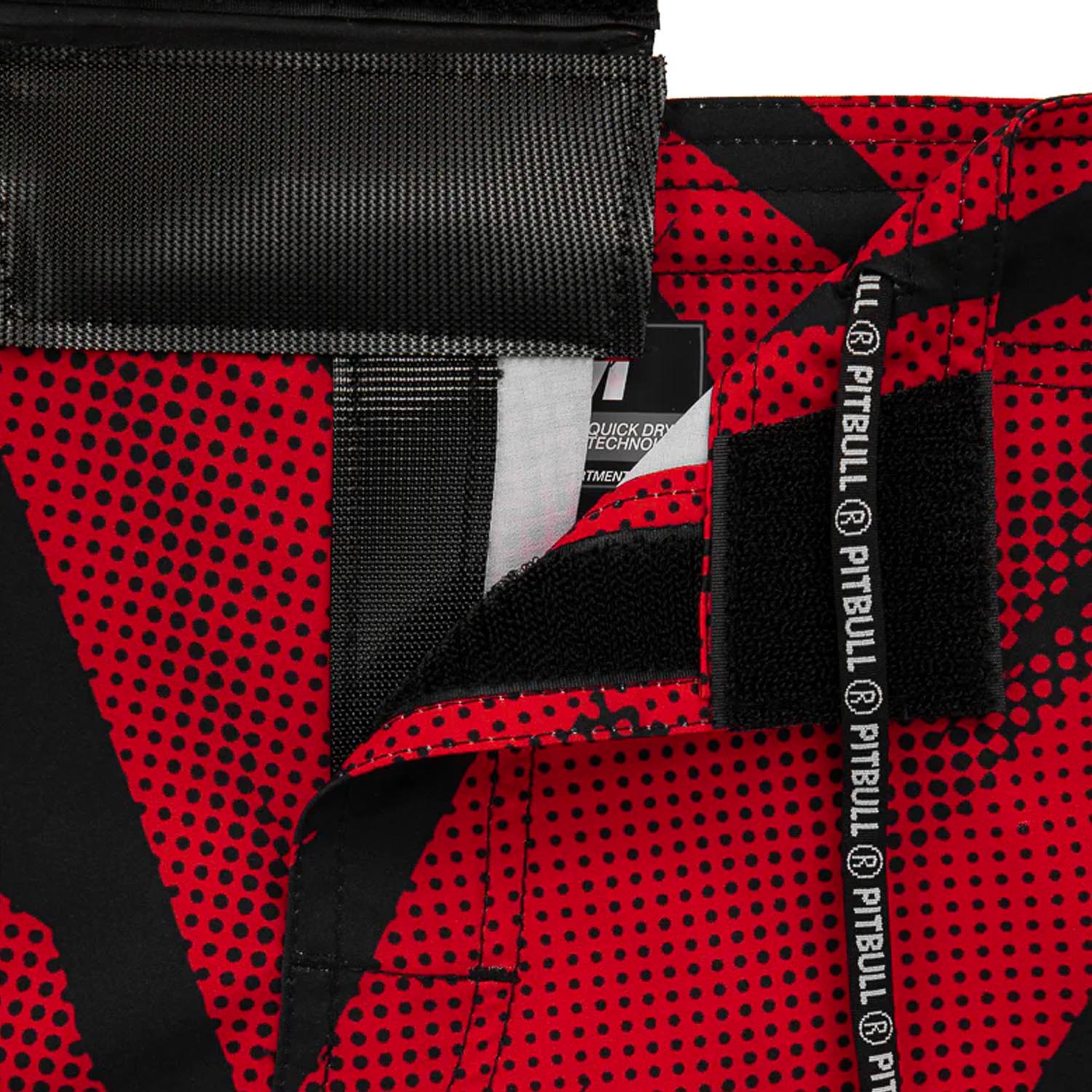 Pit Bull West Coast MMA Fight Shorts, Dot 2, red, XL