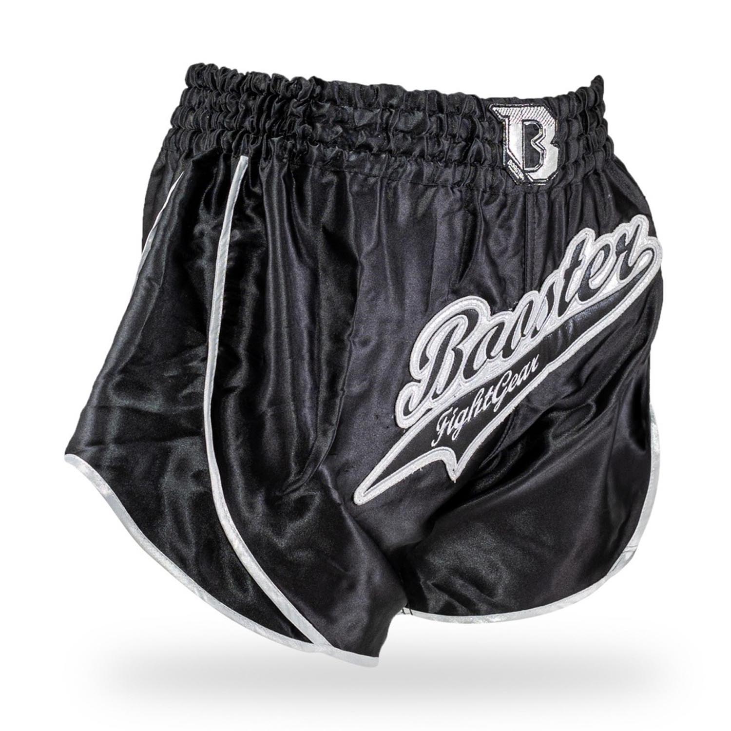 Booster Muay Thai Shorts, Retro Slugger 3, schwarz XL