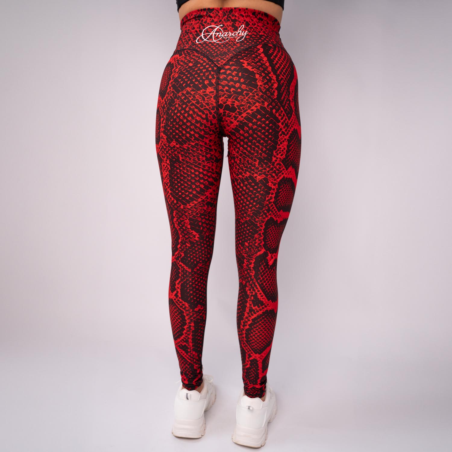 Anarchy Apparel Compression Leggings, Red Poison, S