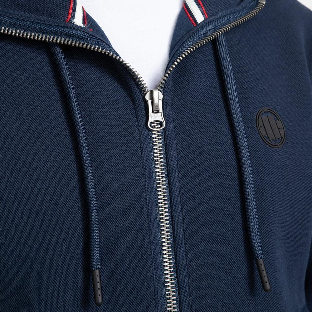 Pit Bull West Coast Zip Hoody, Pique, Small Logo, navy, XL