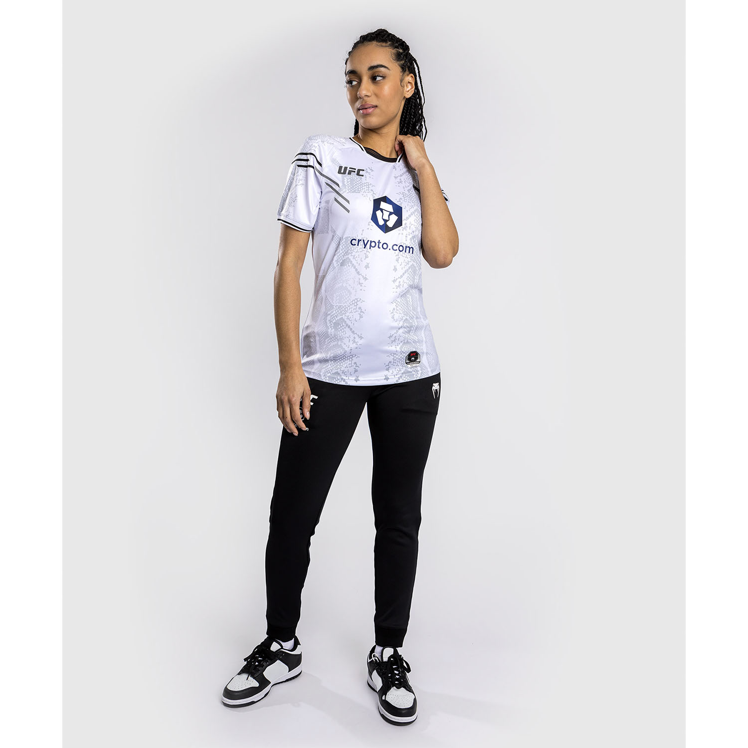 VENUM Dry Tech T-Shirt, Damen, UFC Fight Night, Adrenaline, weiß, L