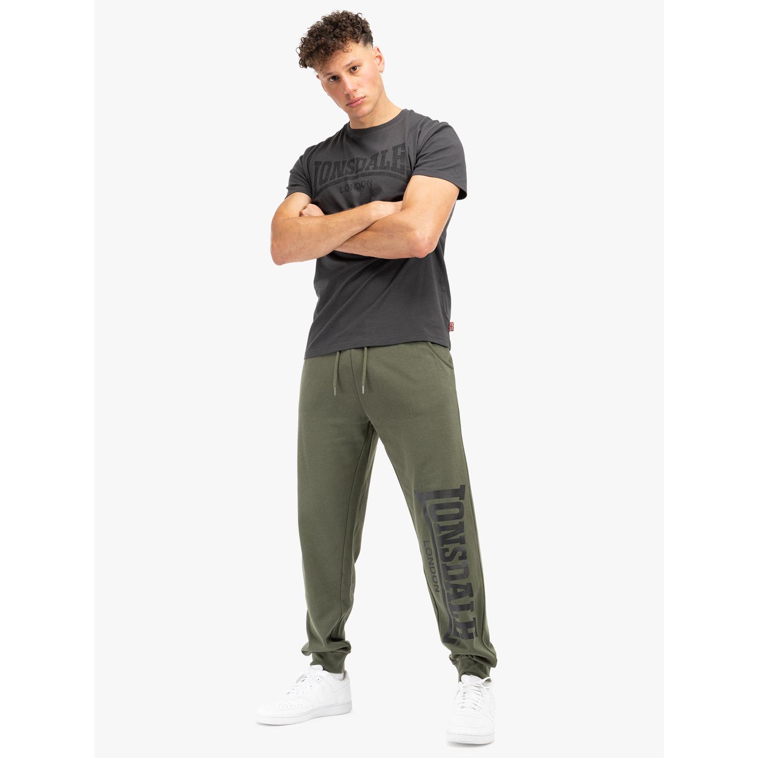 Lonsdale Jogging Pants, Dartford, black
