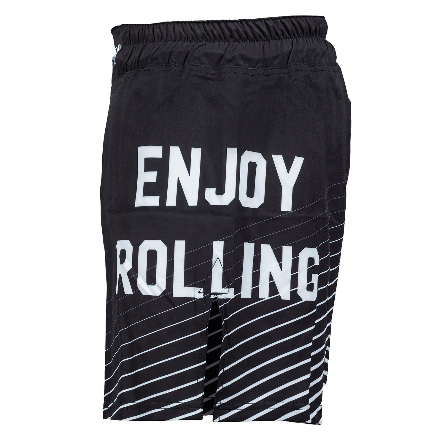 OKAMI MMA Fight Shorts, Big Kanji, black-white, M