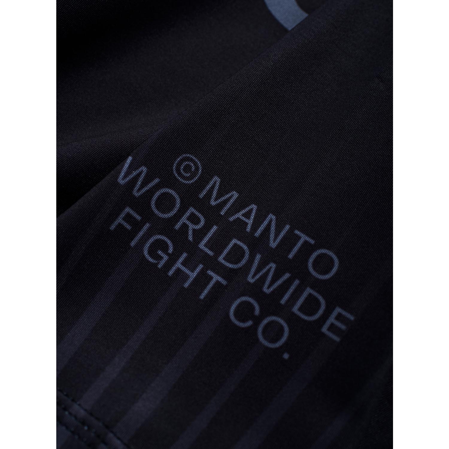 MANTO Rashguard, S/S, Ranked, black, XL