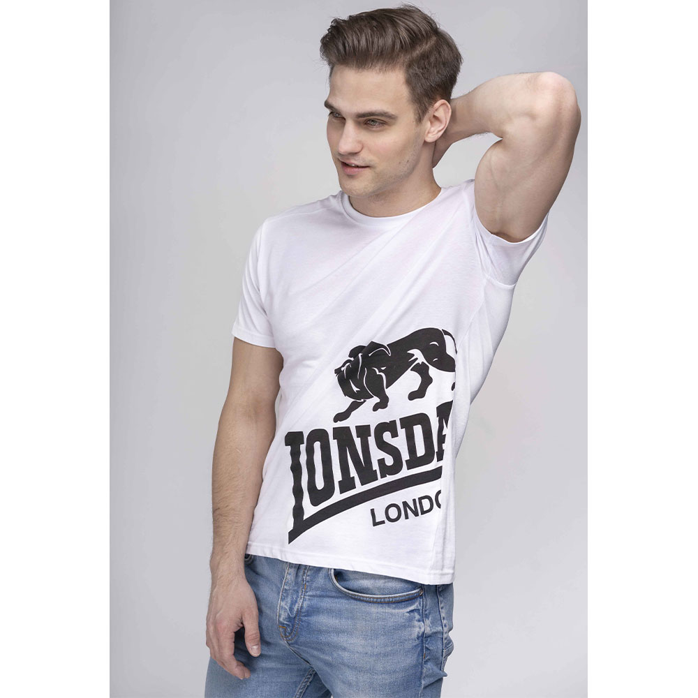 Lonsdale T-Shirt, Dereham, white