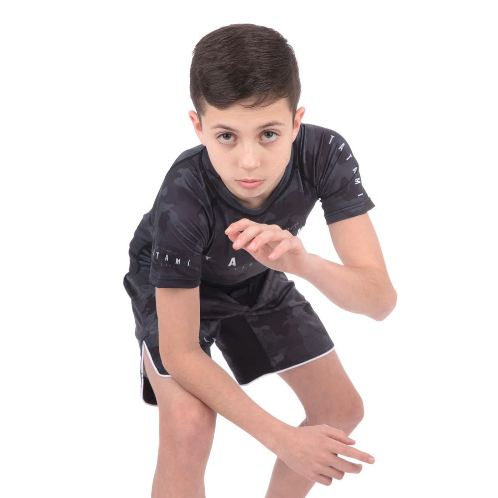 Tatami Rashguard, S/S, Kinder, Stealth, M
