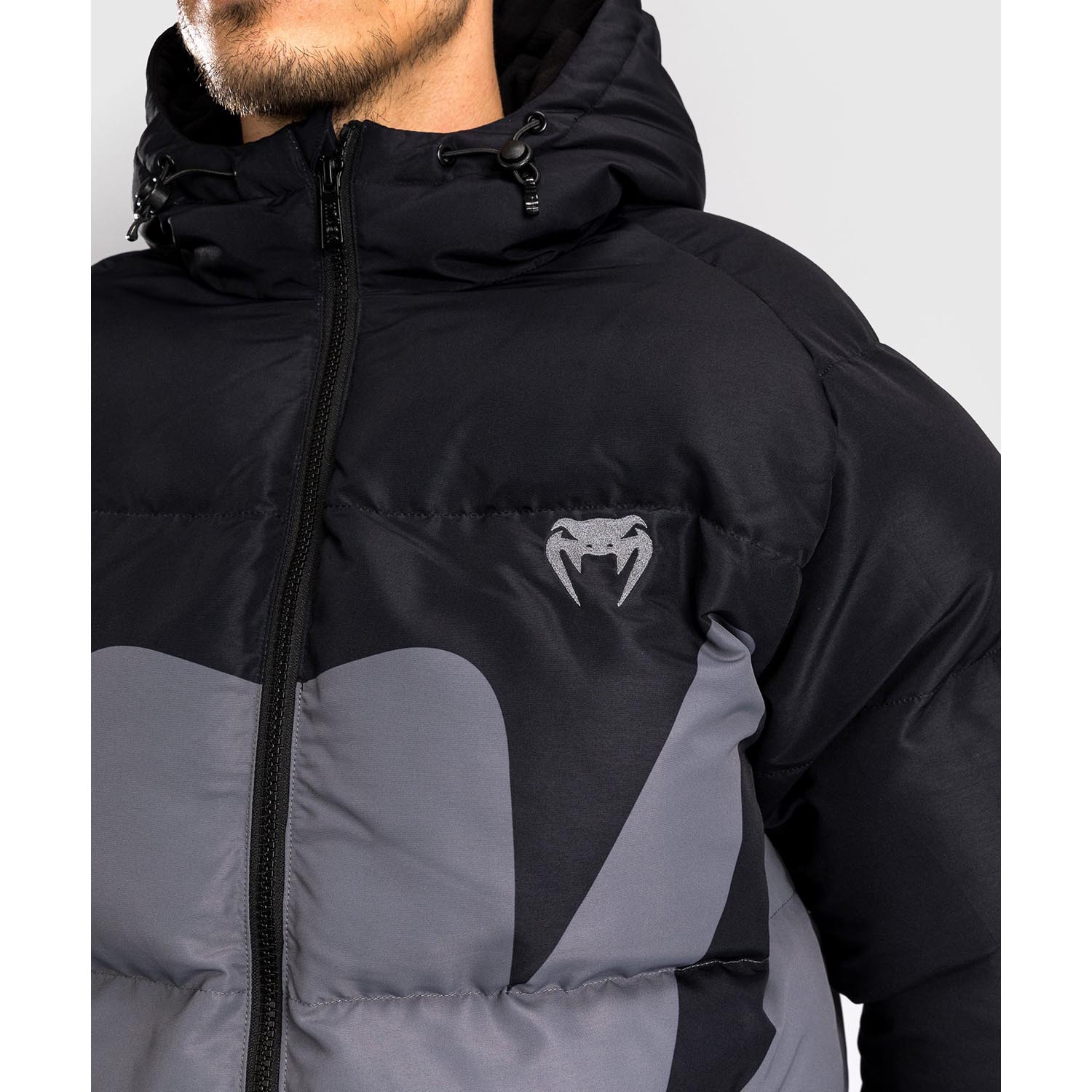 VENUM Daunenjacke, Attack, schwarz-grau, S