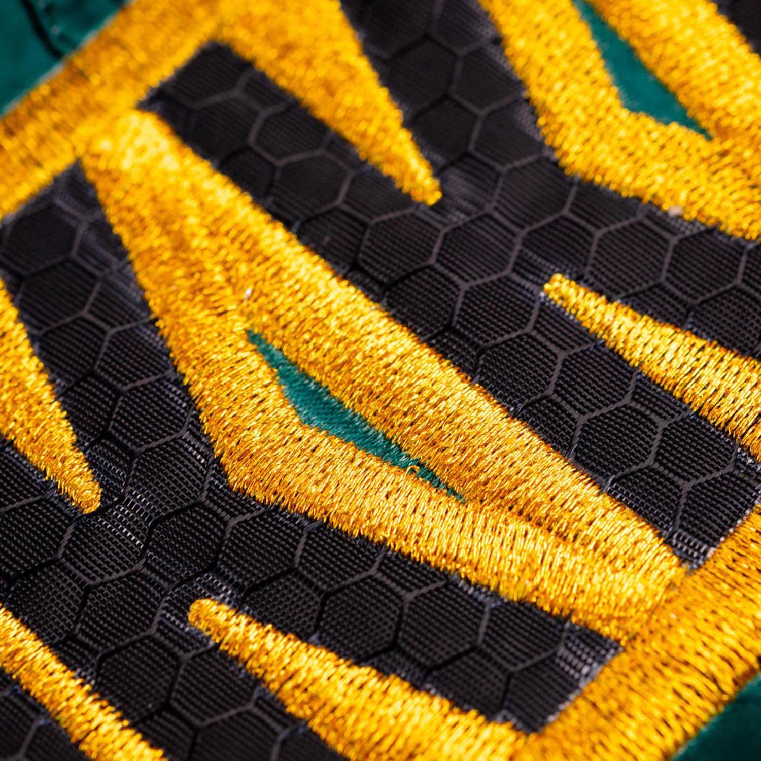 YOKKAO Muay Thai Shorts, Original Gold, green-yellow-black, XXL