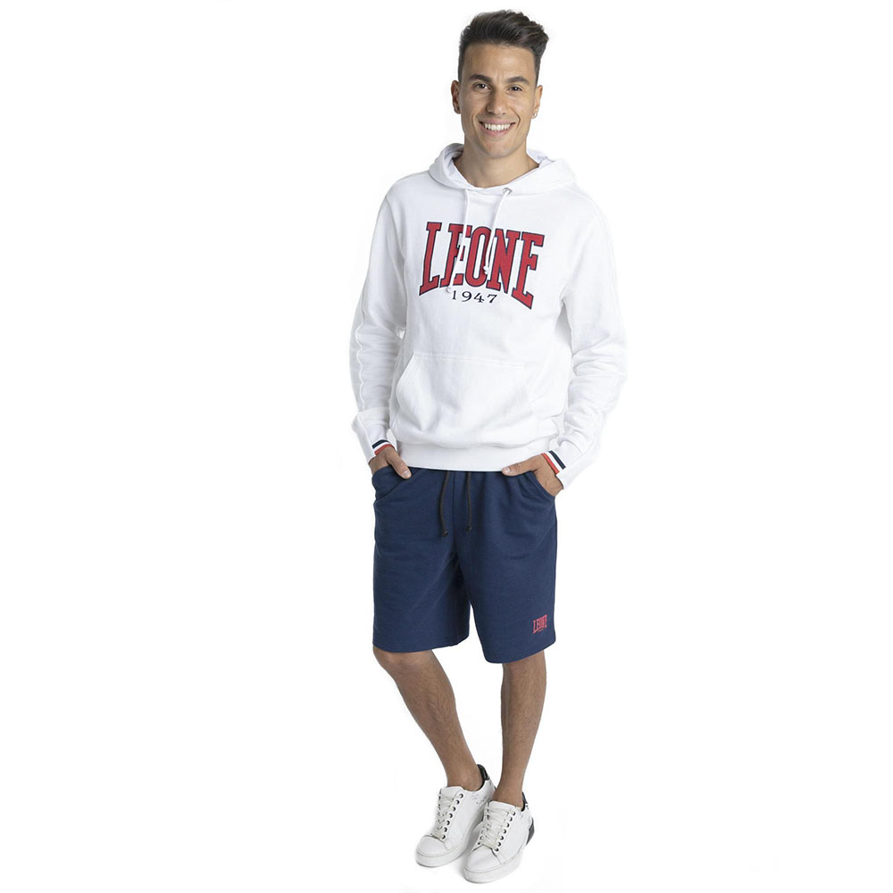 LEONE Hoody, Sporty, white, XXL