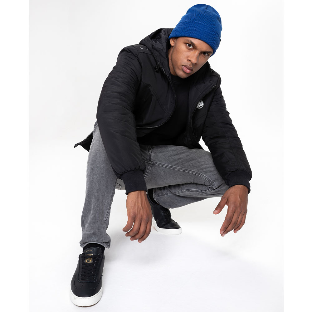 Pit Bull West Coast Beanie, Small Logo, blue
