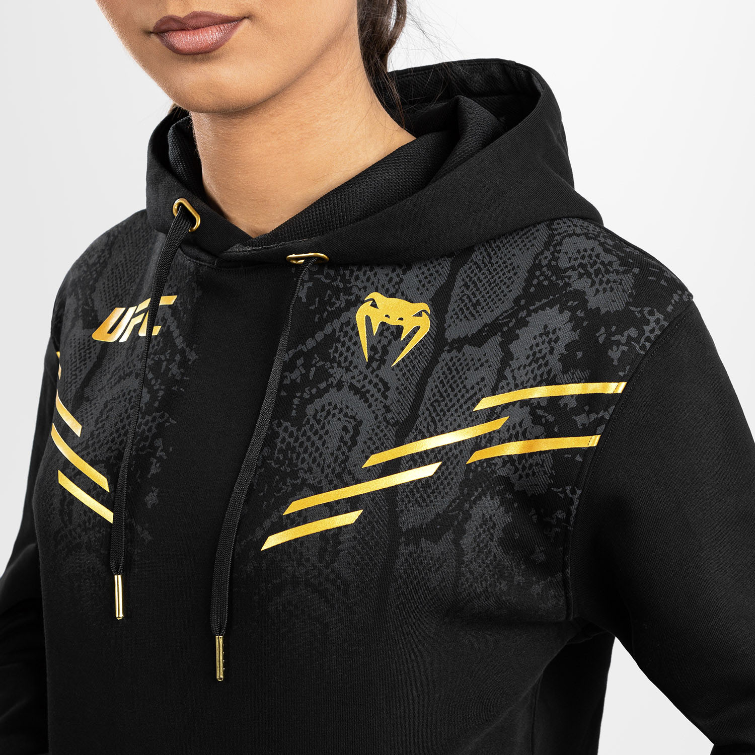 VENUM Hoody, Women, UFC Replica Champion, Adrenaline, black-gold, XS
