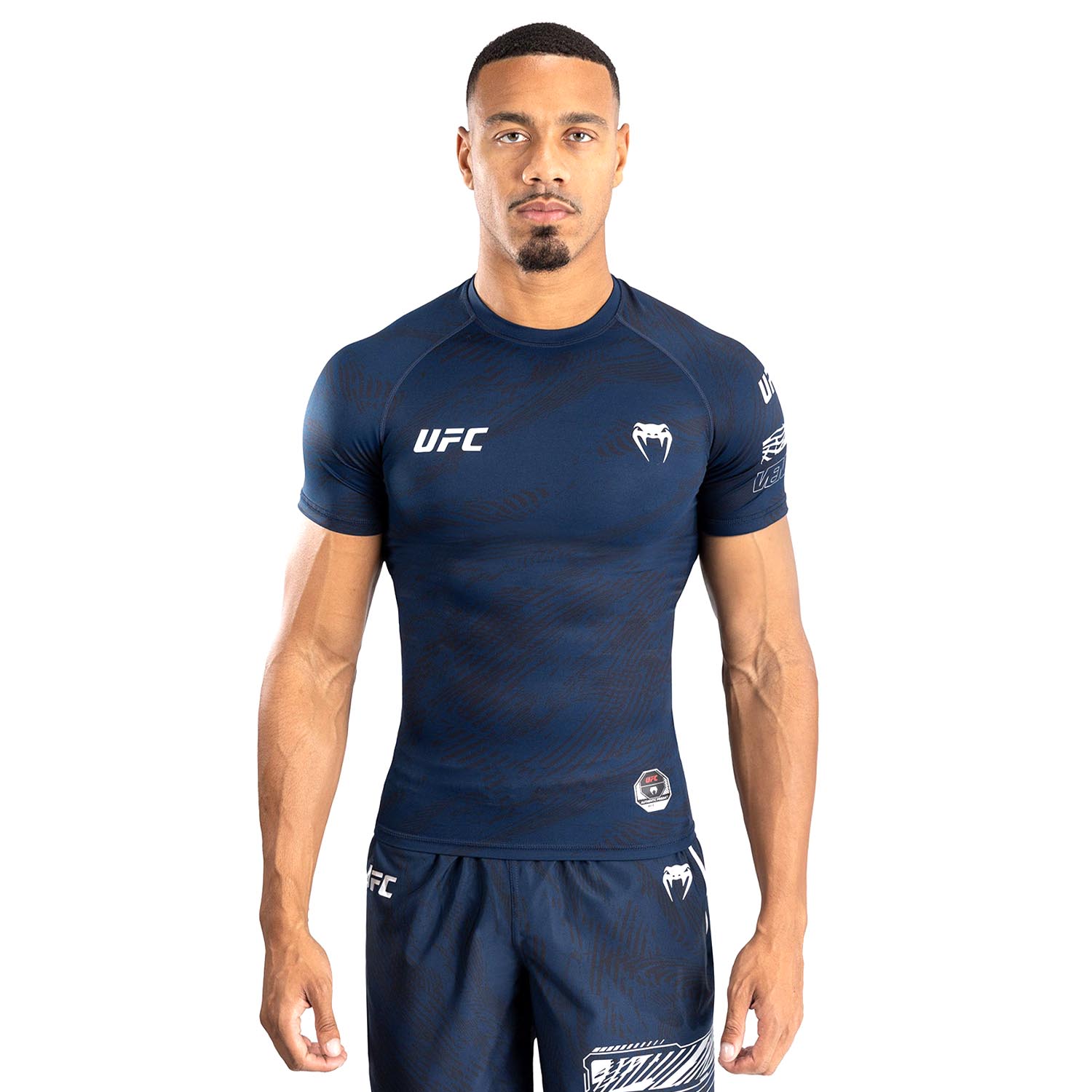 VENUM Rashguard S/S, UFC Fusion Fight Week, dark blue, XL