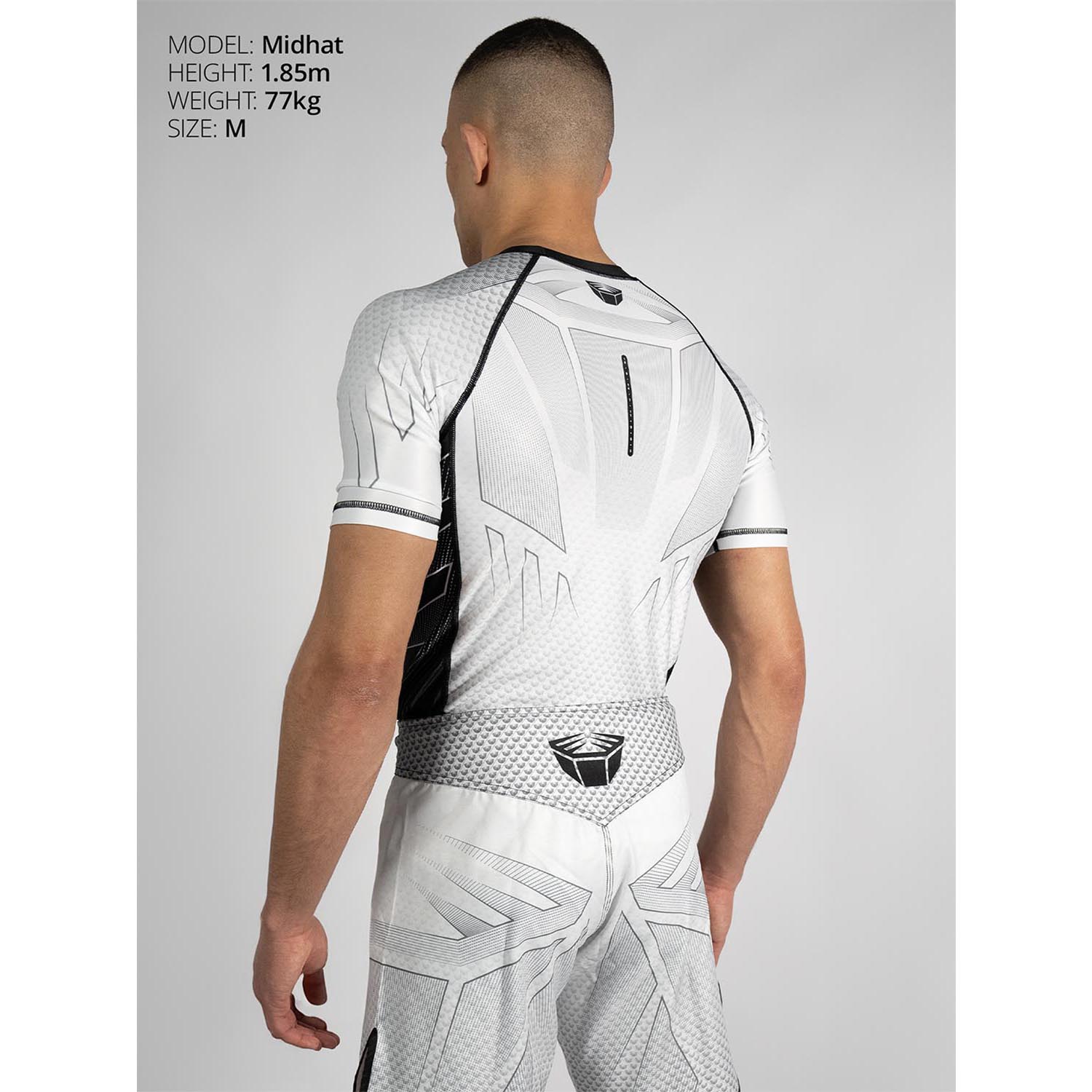 RINGLIFE Rashguard, S/S - Octaring 2.0 weiss-schwarz XL
