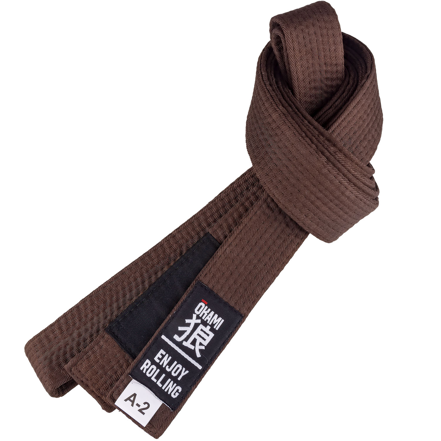 OKAMI BJJ Gürtel, Luta Livre, braun, A2