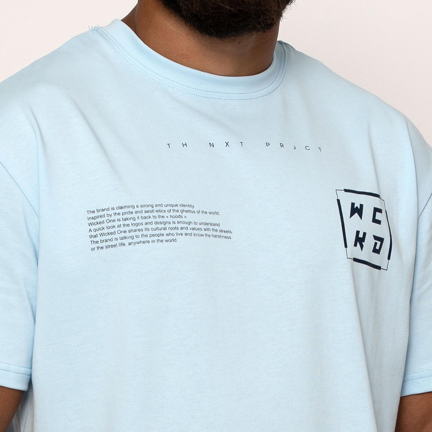 Wicked One Oversized T-Shirt, Project, light blue, XL