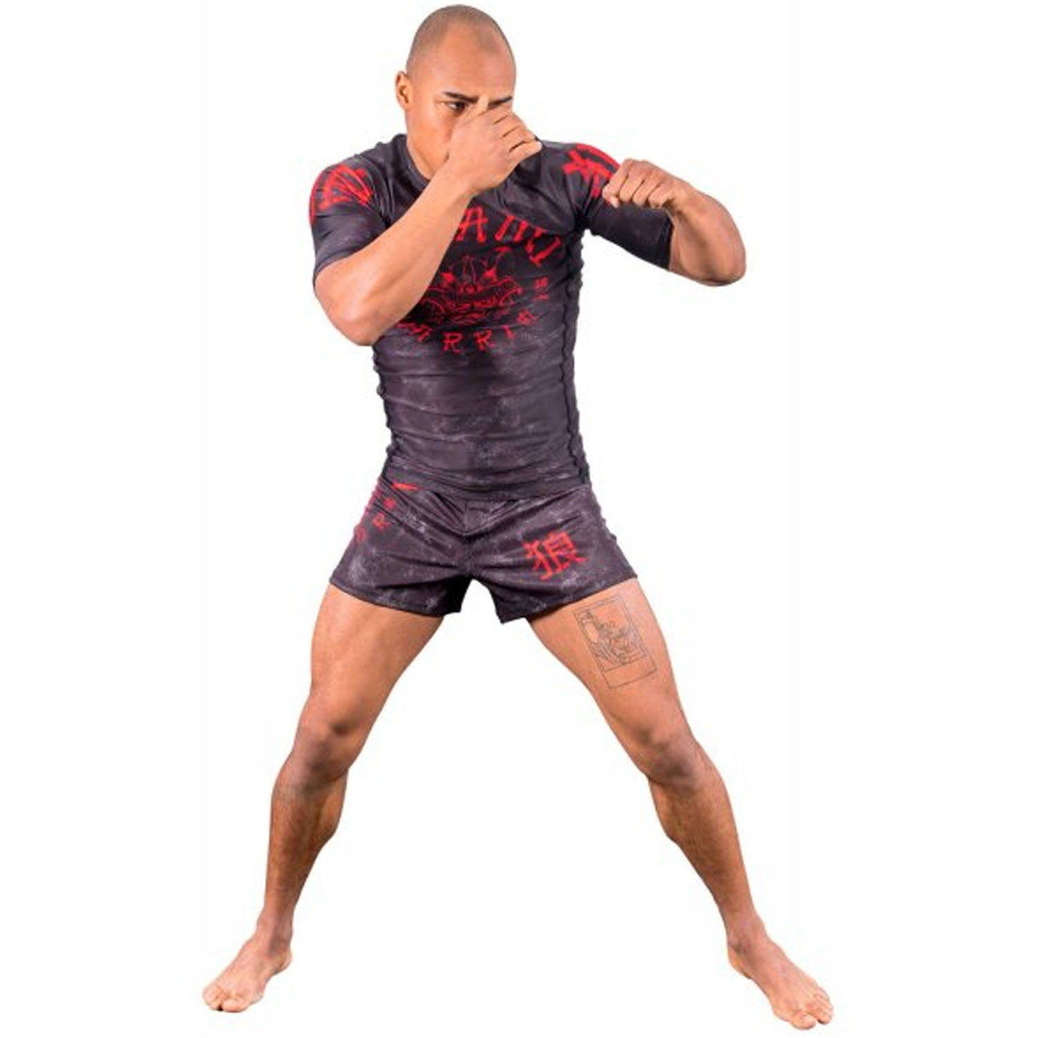 OKAMI MMA Fight Shorts, Warrior, black, XL