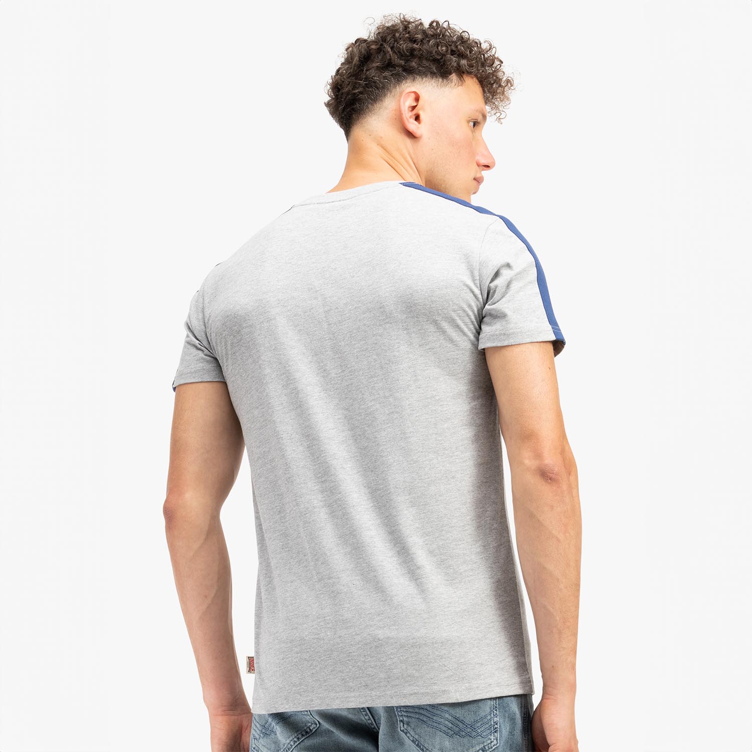 Lonsdale T-Shirt, Henconner, grey-navy, L
