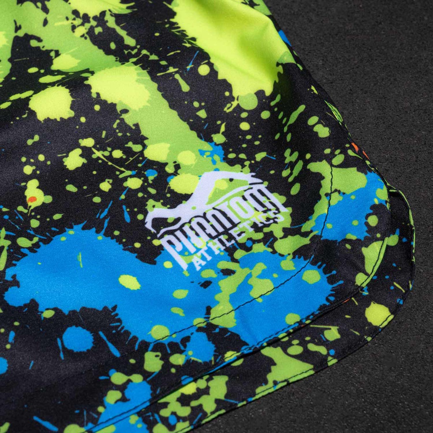 Phantom Athletics MMA Fight Shorts, Fusion Splatter, black-neon, S