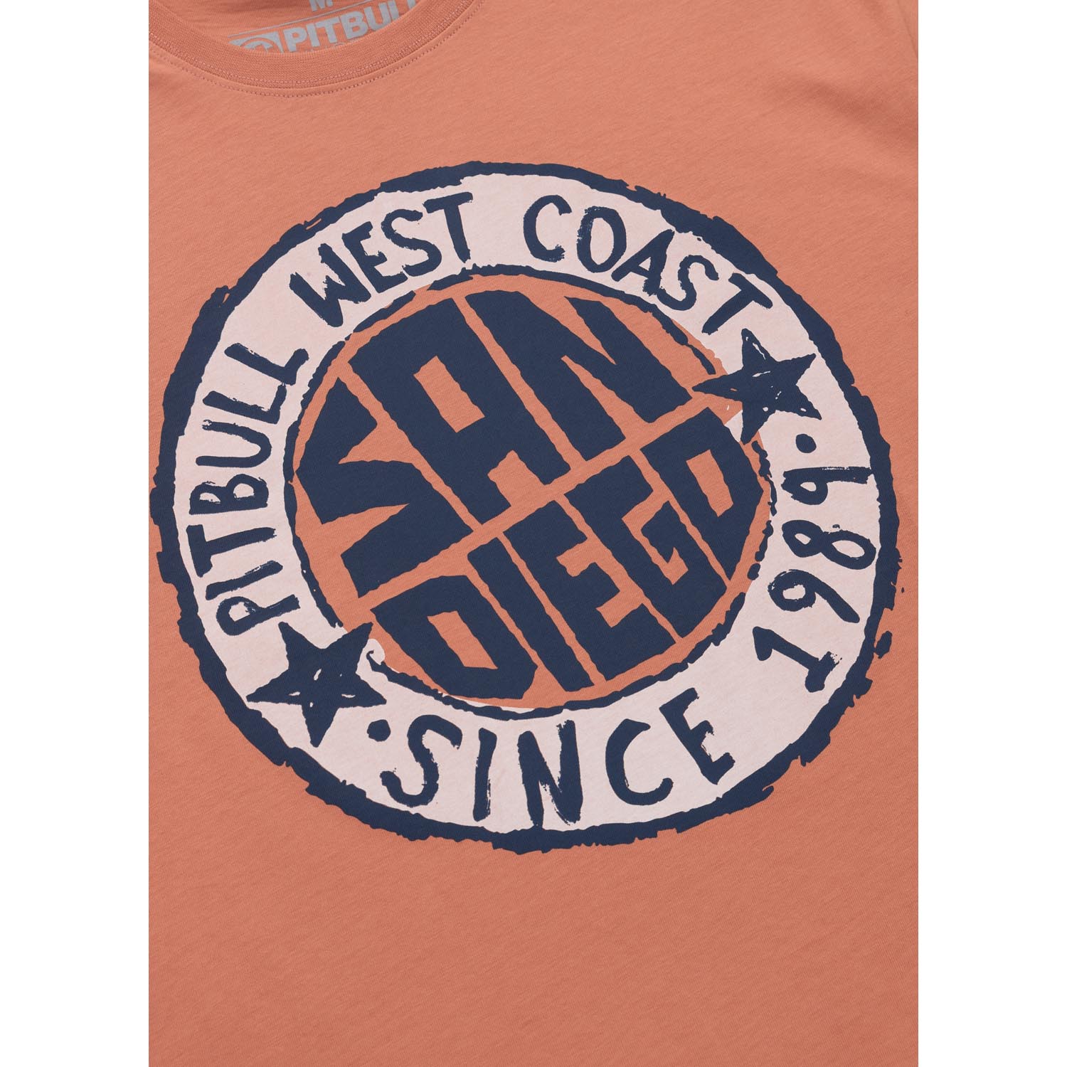 Pit Bull West Coast T-Shirt, San Diego Sun, salmon, XXXL