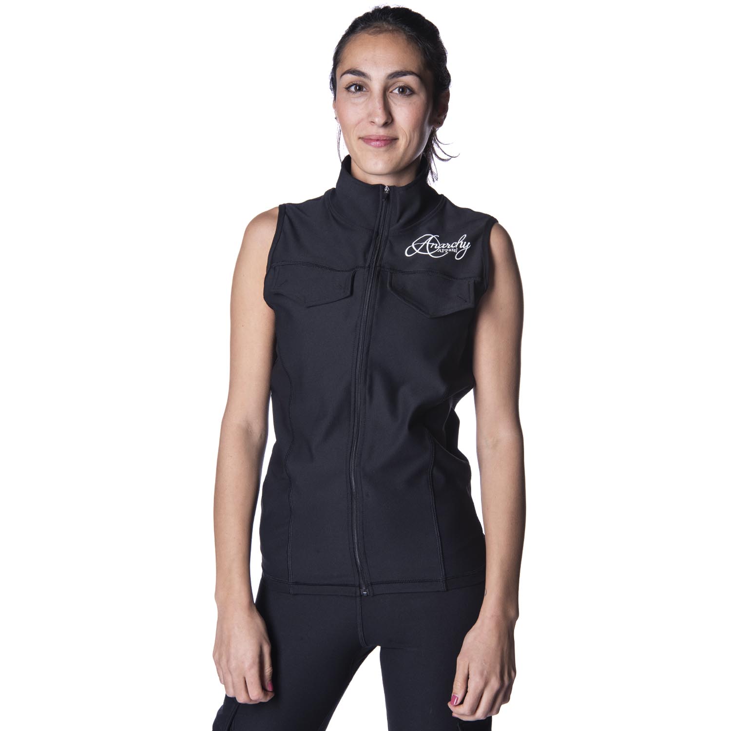 Anarchy Apparel Vest, Confidence Army, black, L