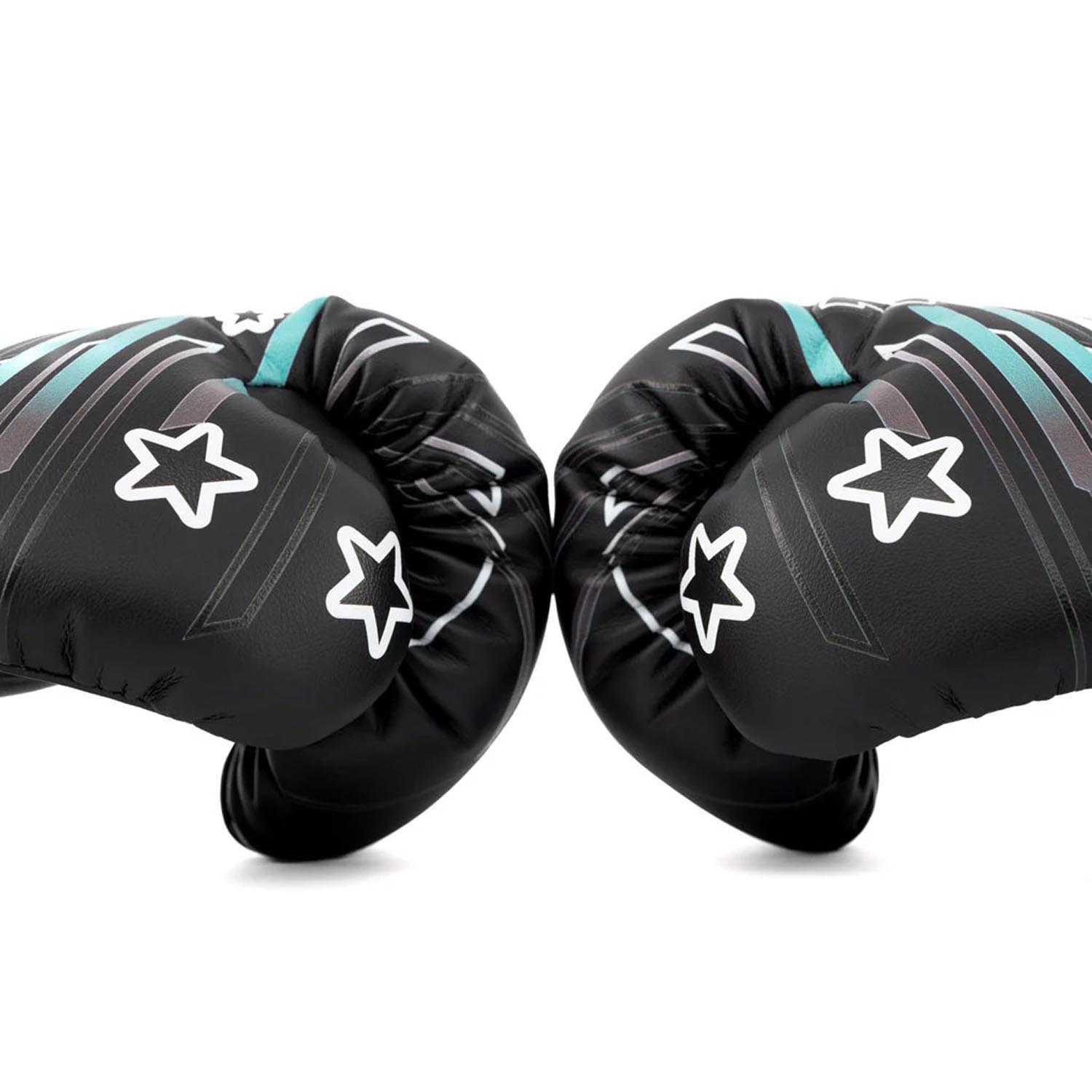 YOKKAO Boxing Gloves, Powers, black, 16 Oz