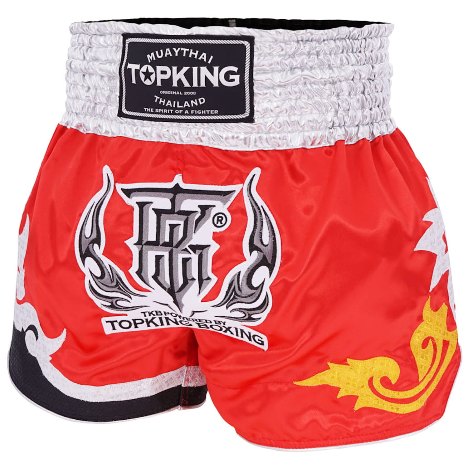 TOP KING BOXING Muay Thai Shorts, TKTBS-097, rot, XL