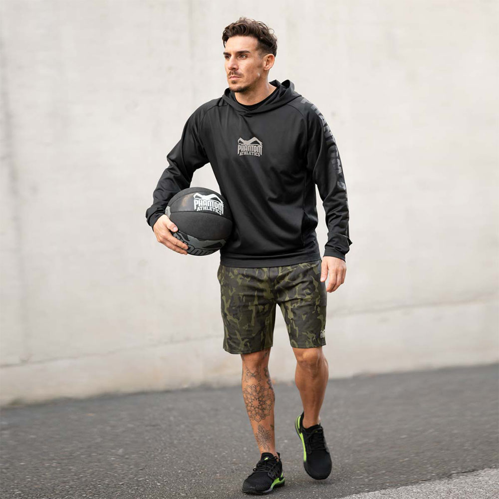 Phantom Athletics Fitness Shorts, Shadow, camo, S