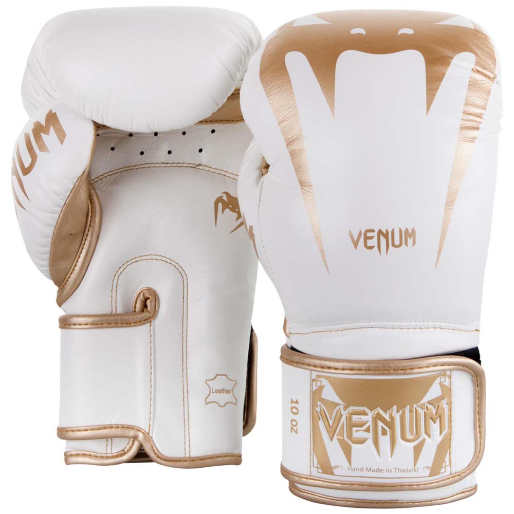 VENUM Boxhandschuhe, Giant 3.0, Nappa Leder, weiß-gold, 14 Oz