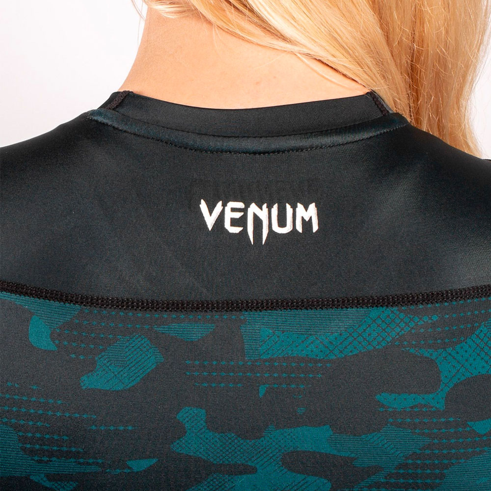 VENUM Rashguard, L/S, Damen, Defender, schw-grün, XS