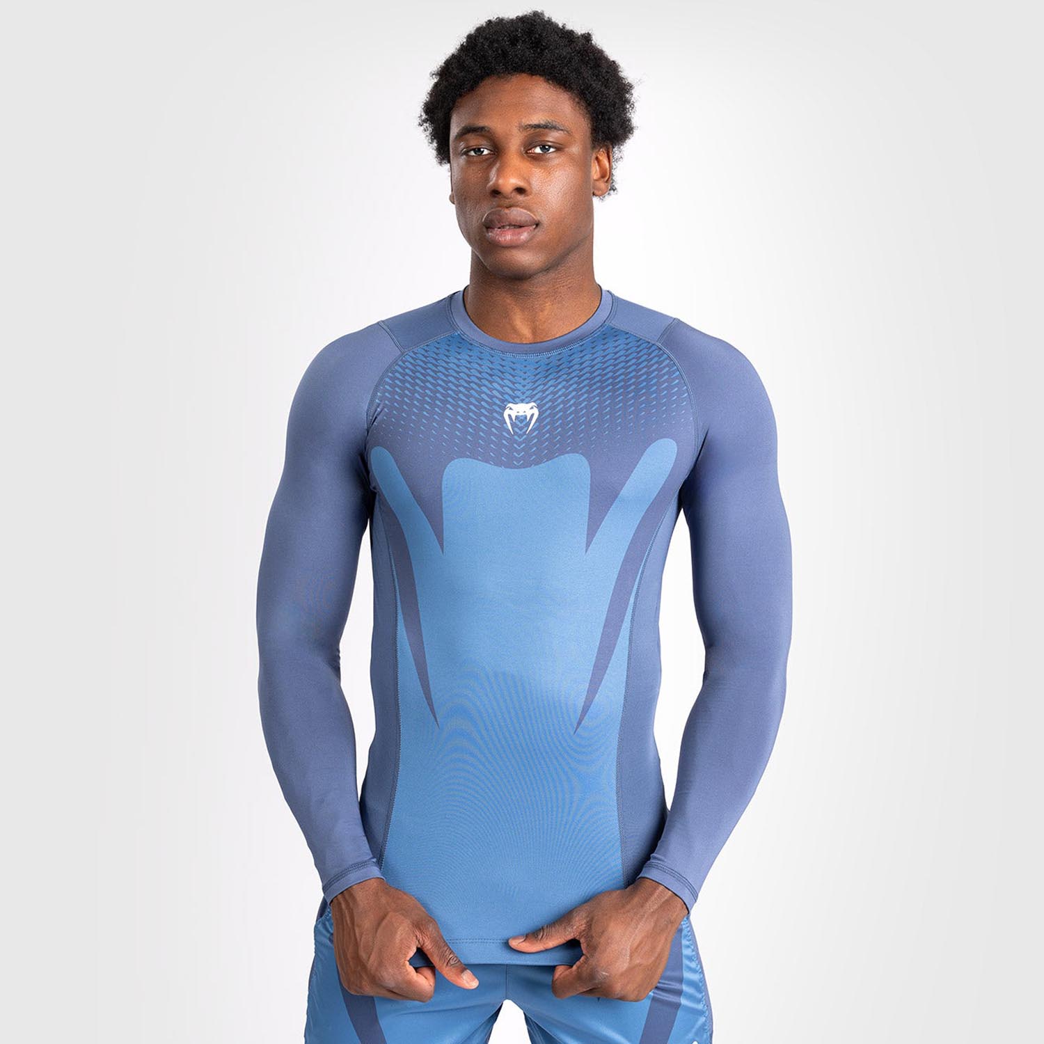 VENUM Rashguard, L/S, Attack, navy-blue, S