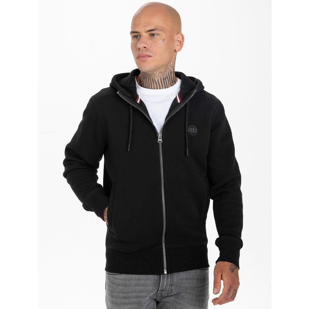 Pit Bull West Coast Zip Hoody, Pique, Small Logo, black, S