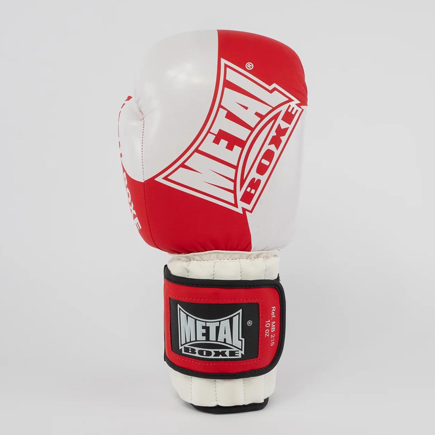 Metal Boxe Boxing Gloves, Savate, red-white, 16 Oz