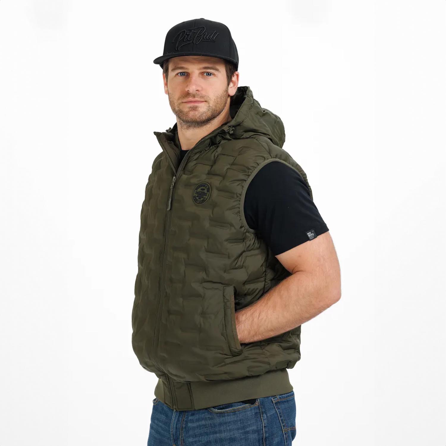 Pit Bull West Coast Vest, Carver, olive, XXL