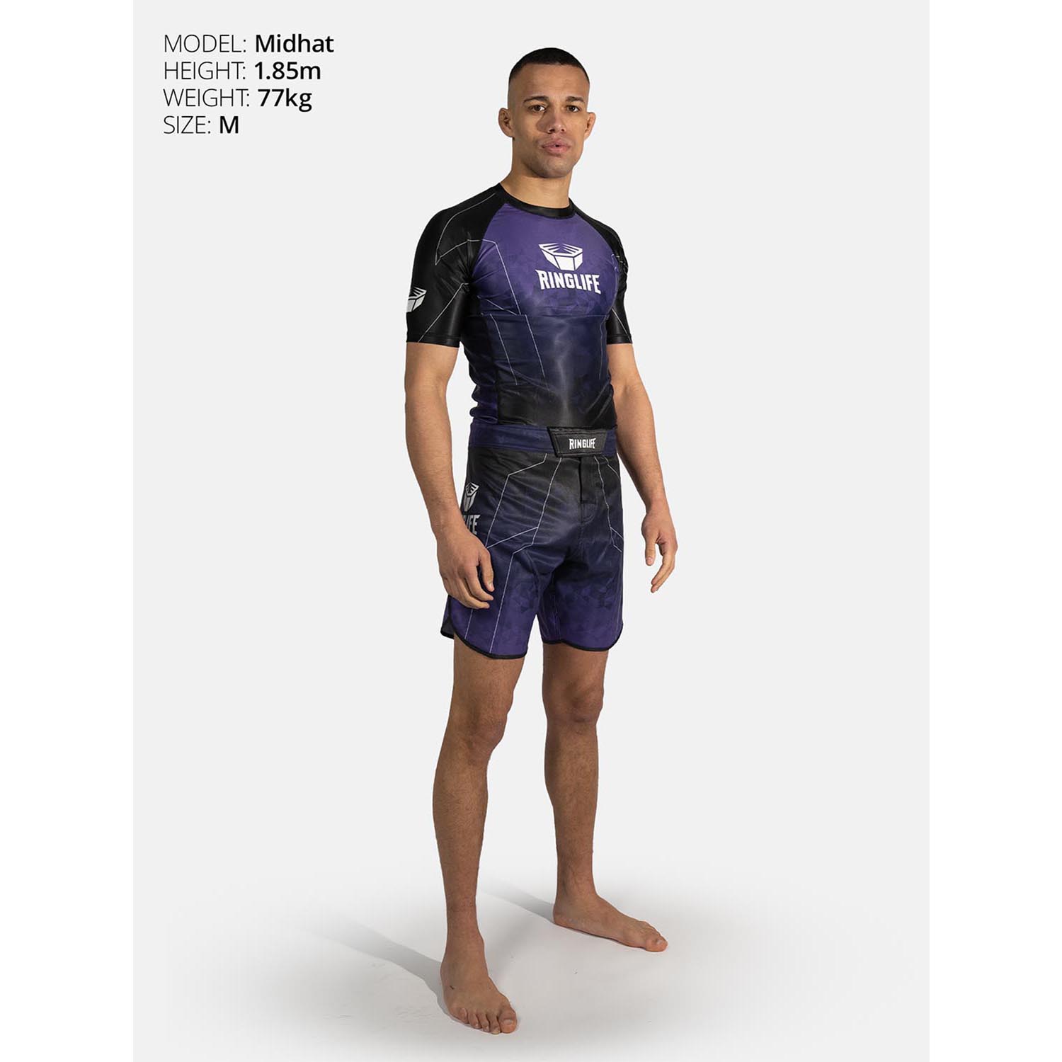 RINGLIFE Rashguard S/S - Transition black-purple 3XL