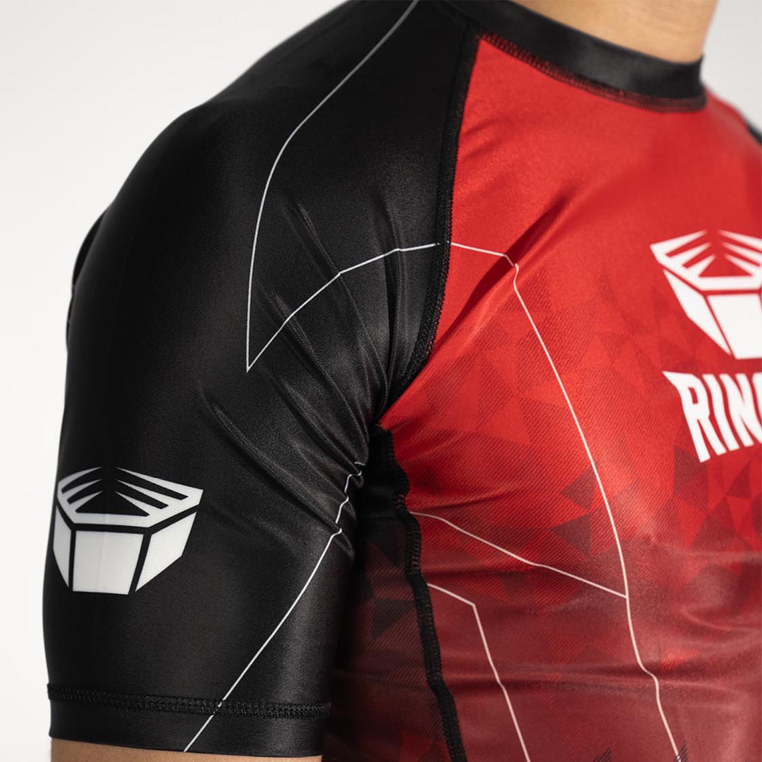 RINGLIFE Rashguard S/S - Transition black-red 3XL