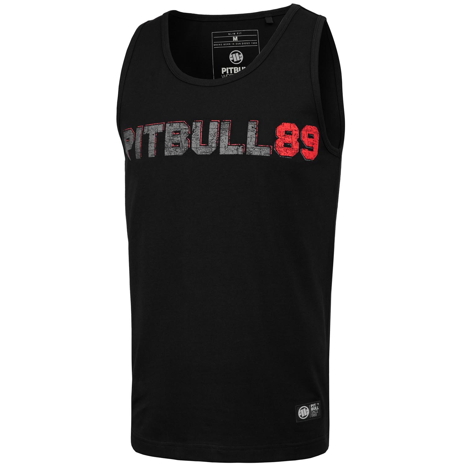 Pit Bull West Coast Tank Top, Dog 89, schwarz, S
