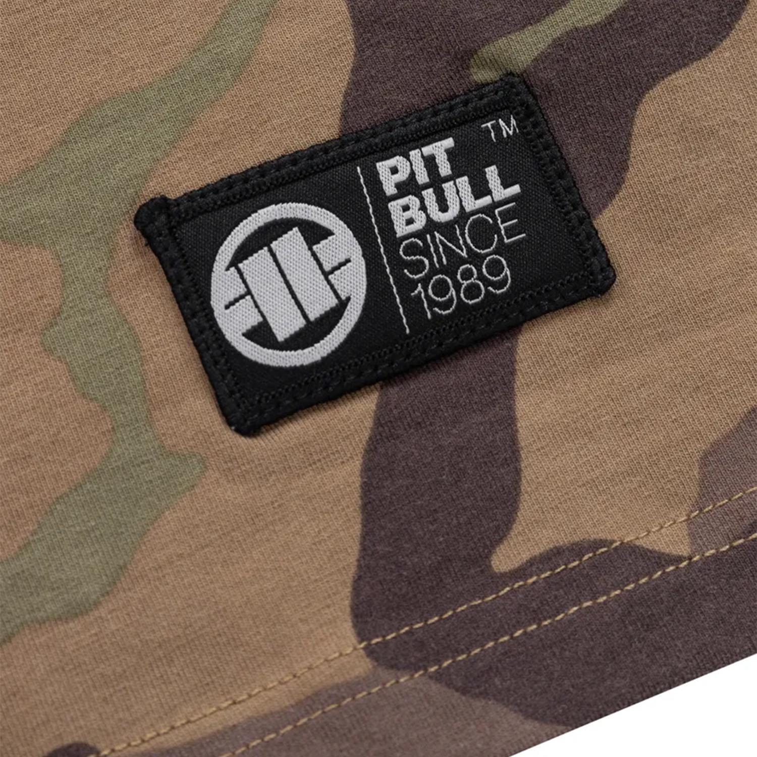 Pit Bull West Coast T-Shirt, Classic Boxing Slim Fit, camo-olive, XXXL