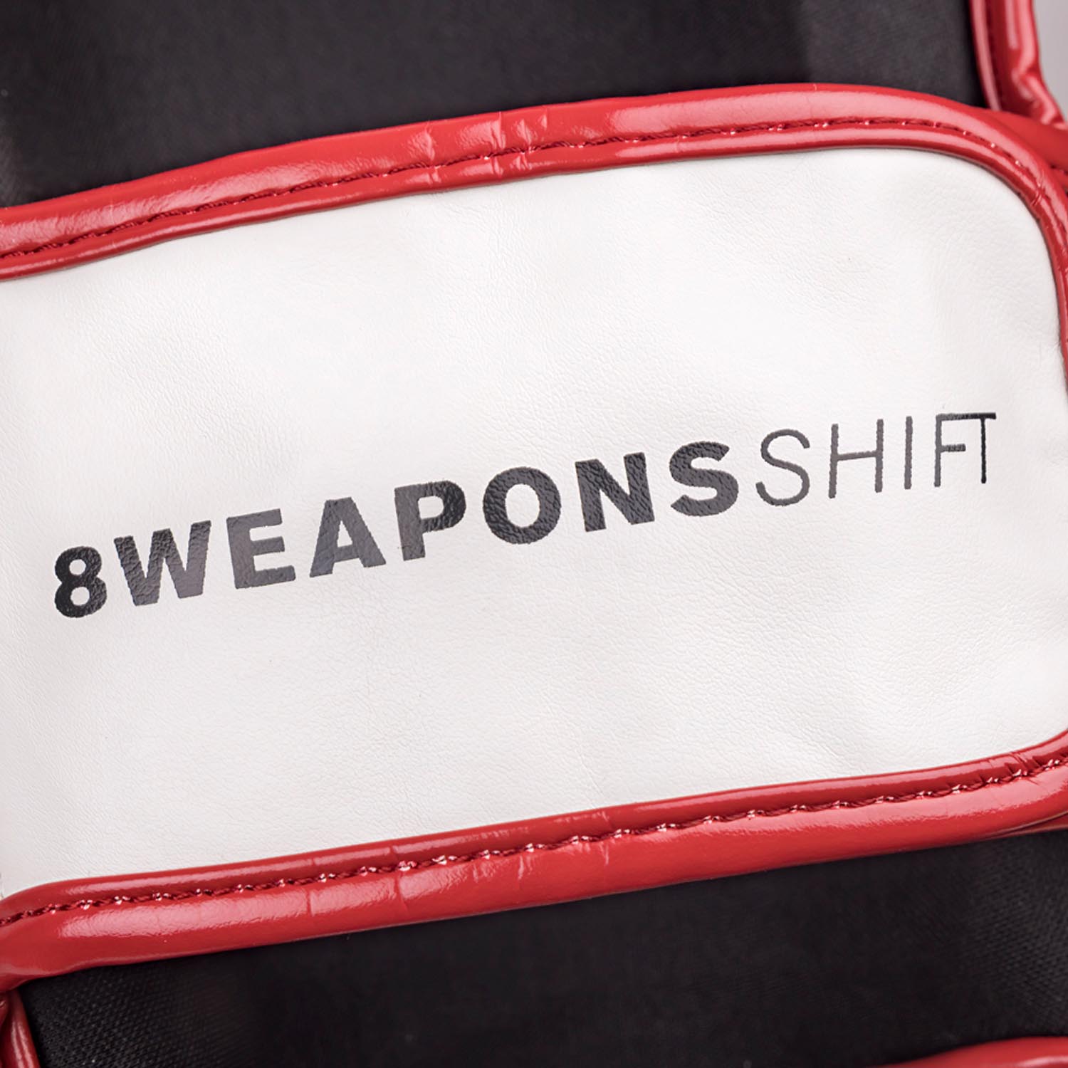 8 WEAPONS Shin Guards, Shift, white-navy-red, XL
