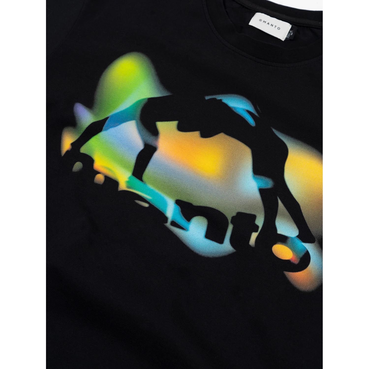 MANTO T-Shirt, Reflection, black, XXL