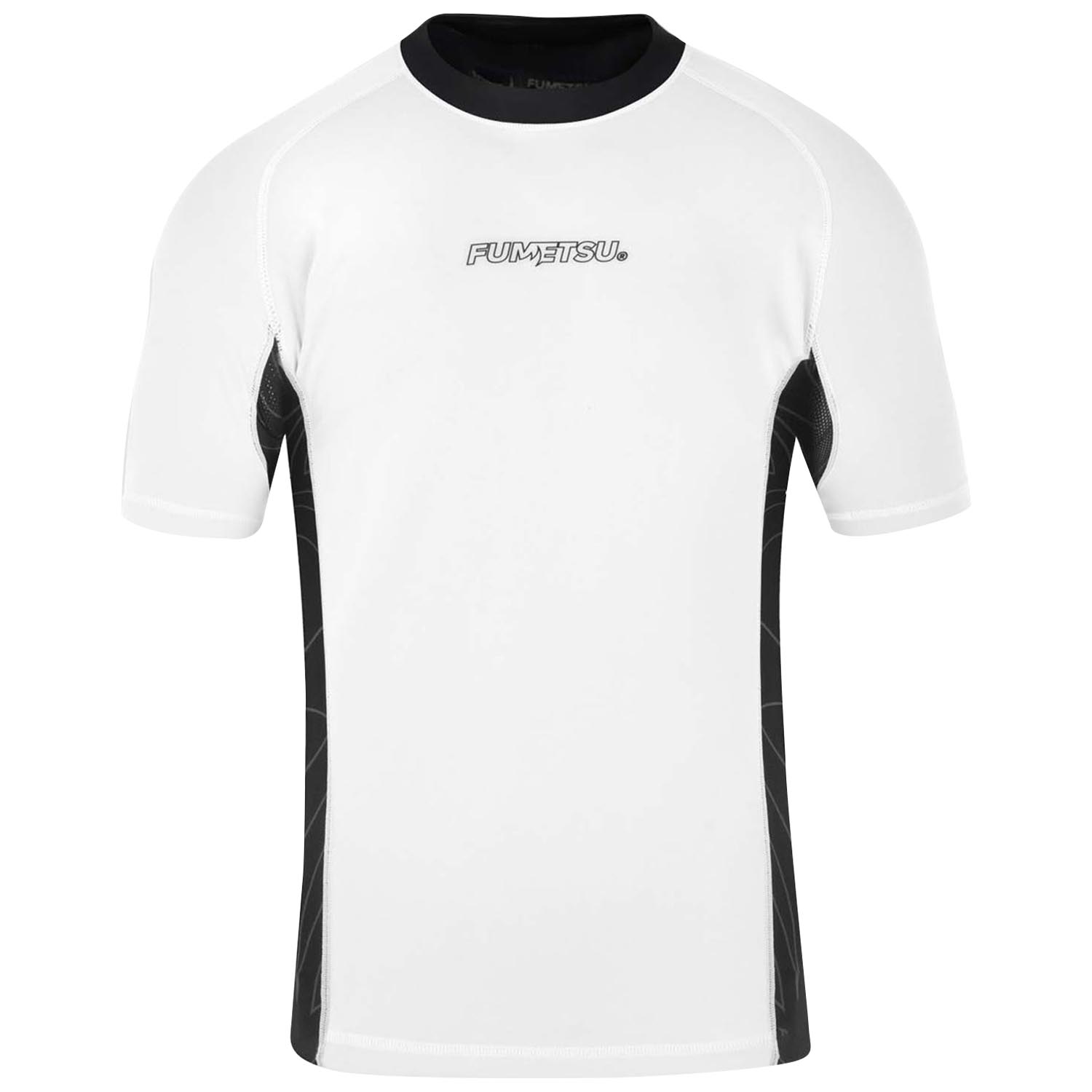 Fumetsu Rashguard, S/S, Icon, white-black, XXL