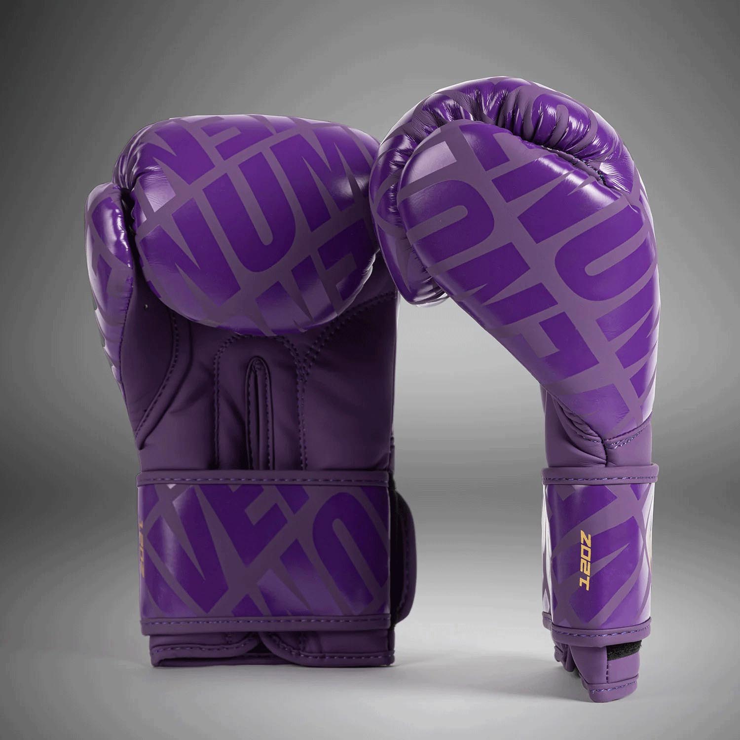 VENUM Boxing Gloves, Contender, 1.5 XT, purple-gold, 16 Oz